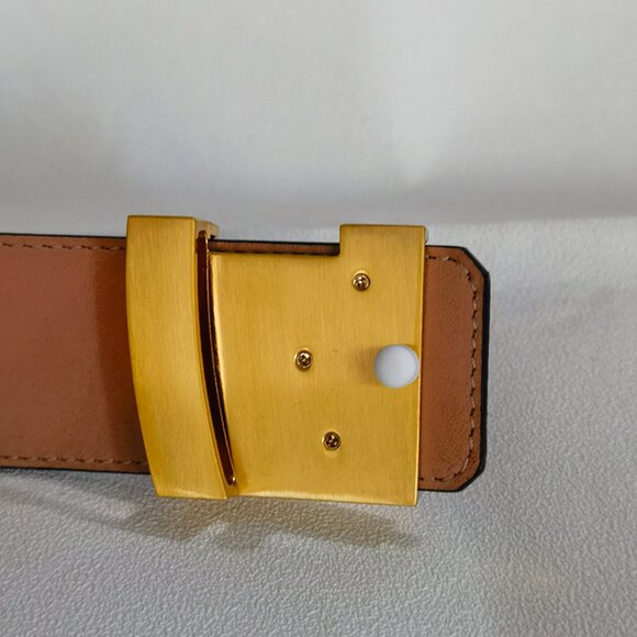 Louis Vuitton Brown Metal Belt - Picture 8 of 10